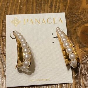 Area Brass 14K Gold Plated Sun Stars & Moon Earrings